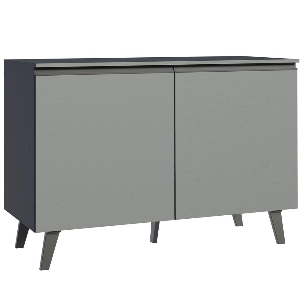 Balcão Armário de Cozinha 2 Portas Com Pés Cinza Nice Madesa em Oferta na Shopee