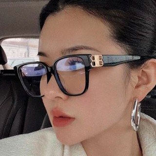 Novo Rectângulo De Óculos Vintage Mulher Lentes Duplo B Luxo Claras Homens Retro
