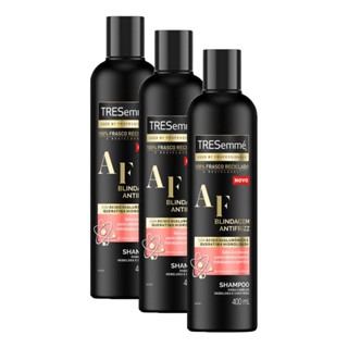 Kit 3 Shampoos Tresemmé Blindagem Antifrizz Frasco 400ml cada