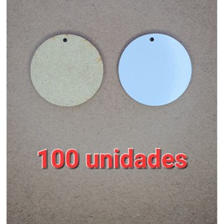 100 unidades bastidor mdf 3,8cm bolacha chaveiro círculo aplique redondo etiqueta tag
