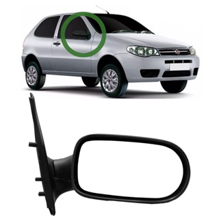 Retrovisor Palio Fire Siena Strada 2004 2005 2006 2007 2008 2009 2010 "2 portas" Sem Controle Manual em Oferta na Shopee