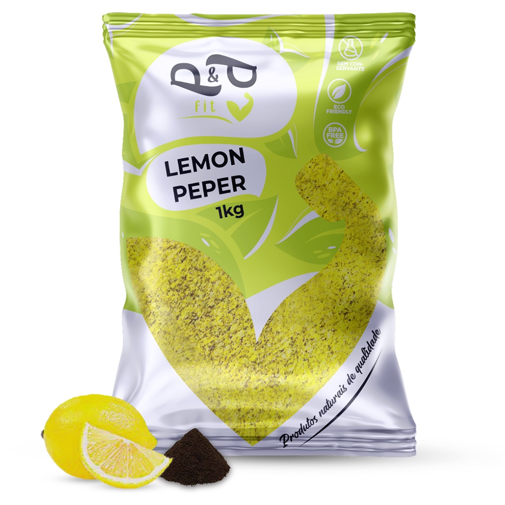 Tempero Lemon Pepper Sem Glúten e Vegano - P&P - Food & Beverages