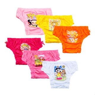 Calcinha Infantil Kit C/ 10 Unidades Lisa Com Estampas Menina Conforto Térmico Desfralde de Criança