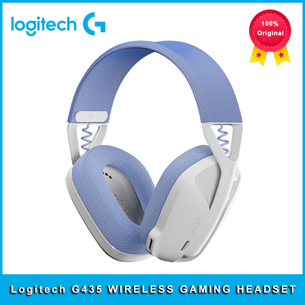 Logitech G435 LIGHTSPEED WIRELESS GAMING HEADSET 7.1 Som Surround Gamer ...