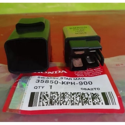 Rele De Partida Original Honda DMROM Honda Lead 110 - Ano: 2010/2016, Biz C 100,  Elite 125, Biz 125 Ex 2018