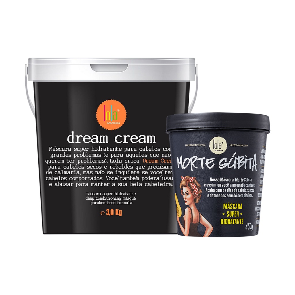 Máscara Lola Morte Súbita 450g + Máscara Dream Cream 3kg