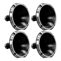 Kit 4 Cone Corneta Preto Alumínio HL 1425 Boca Para Driver Com Rosca D250 D200x