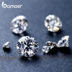 Bamoer Colorless No Inclusions Premium Cut Moissanite GEM 0,1 A 1,5 CT Com Certificado GRA Código Gravado