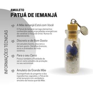 Amuleto Patuá de Iemanjá Proteção Defesa das Energias Negativas Orixá ...