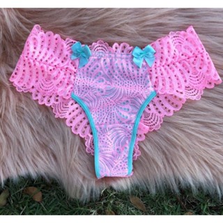 Kit 5 Calcinhas Cores Variadas Fatinha Sexy Cós largo