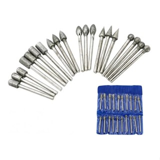Kit 20 Fresas Broca Diamantada Jogo Acessório Micro Retifica em Oferta na Shopee