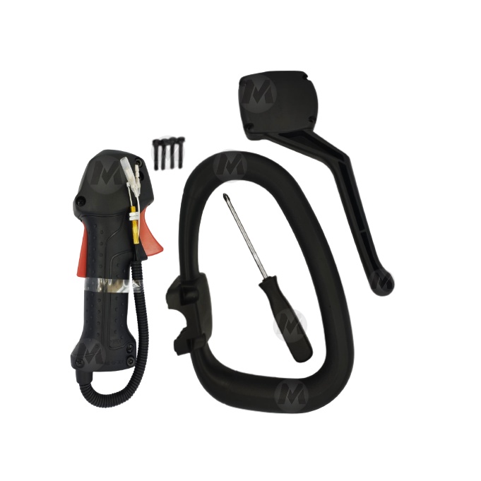 Punho Acelerador Completo + Punho em Loop Roçadeiras Makita EM34000LG/EM4350LHG