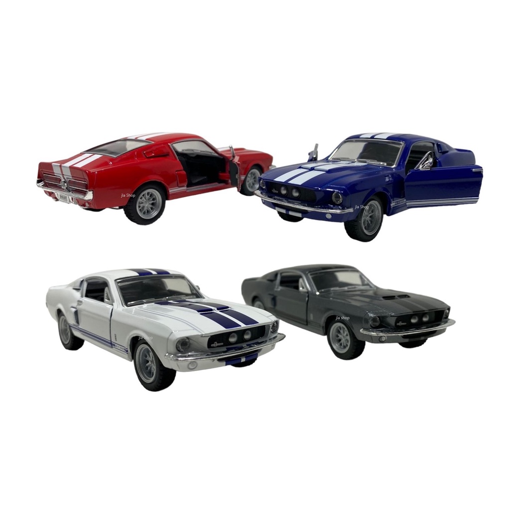Carro Miniatura Mustang Shelby GT 500 1967 Carrinho Ferro Escala 1/38
