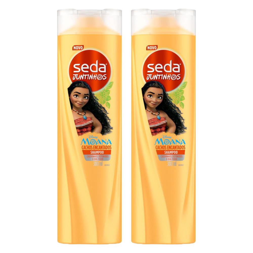 Kit 2 Shampoos Seda Infantil Moana Juntinhos Cachos Encantados 300ml cada em Oferta na Shopee