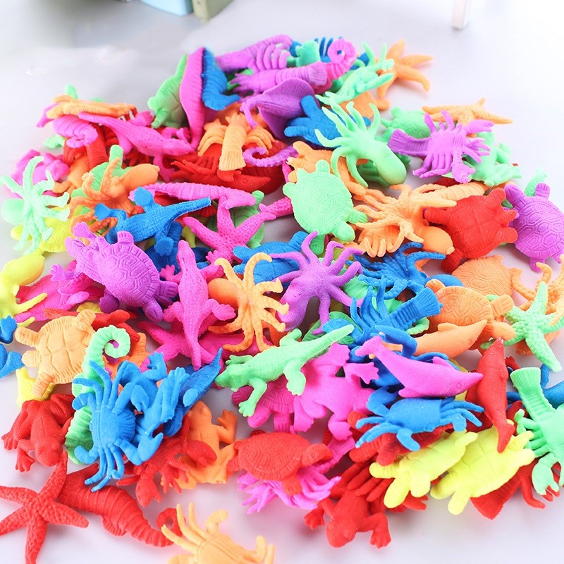 Kit 50 a 150 - Animais Bichinhos Que Cresce Na Água Bicho Animal Em Gel - Animais Insetos
