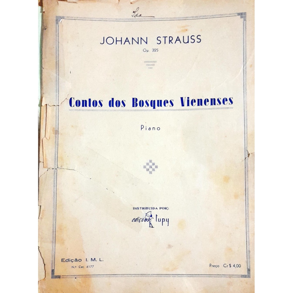 Partitura Piano Contos dos Bosques Vienenses - Johann Strauss