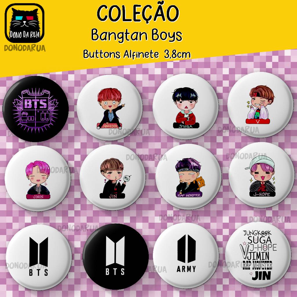 Bottons BTS - Kpop - Pin Broche Boton