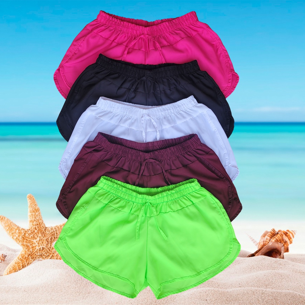 Short feminino saida de clearance praia