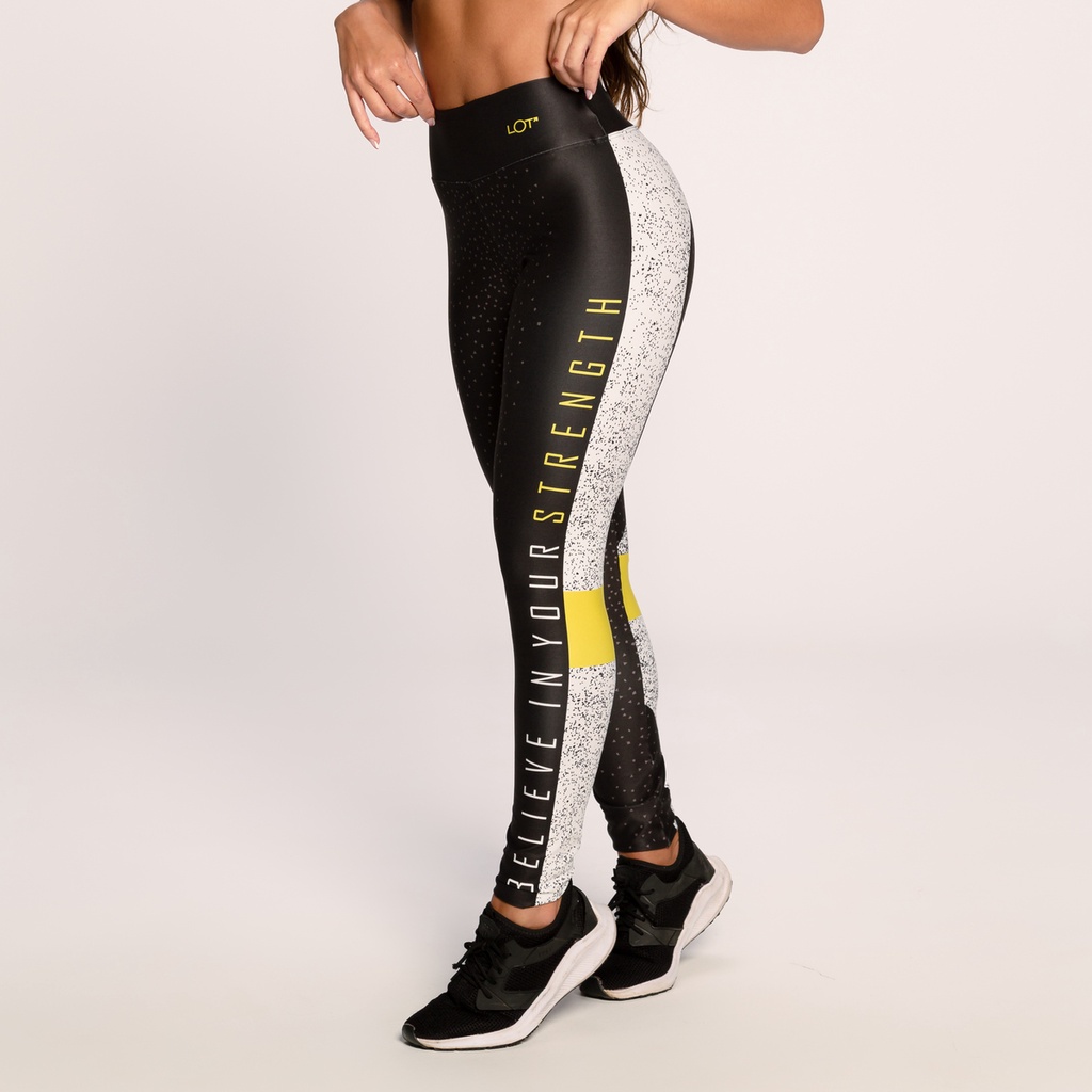 Calça Legging Suplex Estampada Academia Feminina Fitness Believe