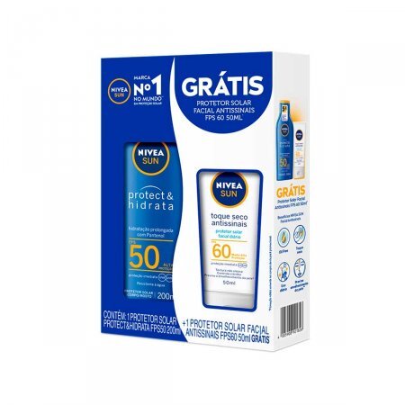 Kit Prot Solar Nivea Sun Protetor Solar Fps Ml Protetor Solar