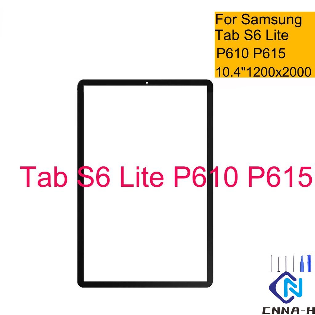 Para Samsung Galaxy Tab S6 Lite 10.4 P610 P615 Tablet De Painel De Tela Sensível Ao Toque SM-P610 P615 Substituição Da Lente De Vidro LCD Externa