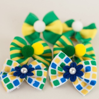 Laço Pet Copa do Mundo kit de Lacinhos em Oferta na Shopee