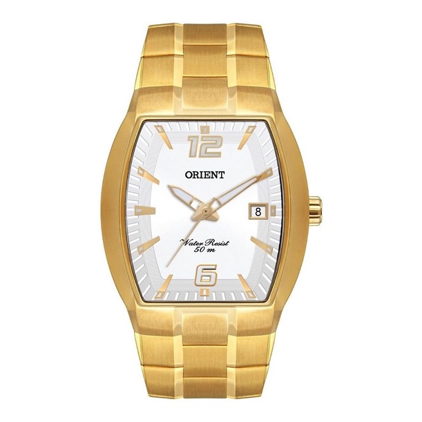 Relogio Orient Masculino Ggss1017 S2kx Dourado Quadrado