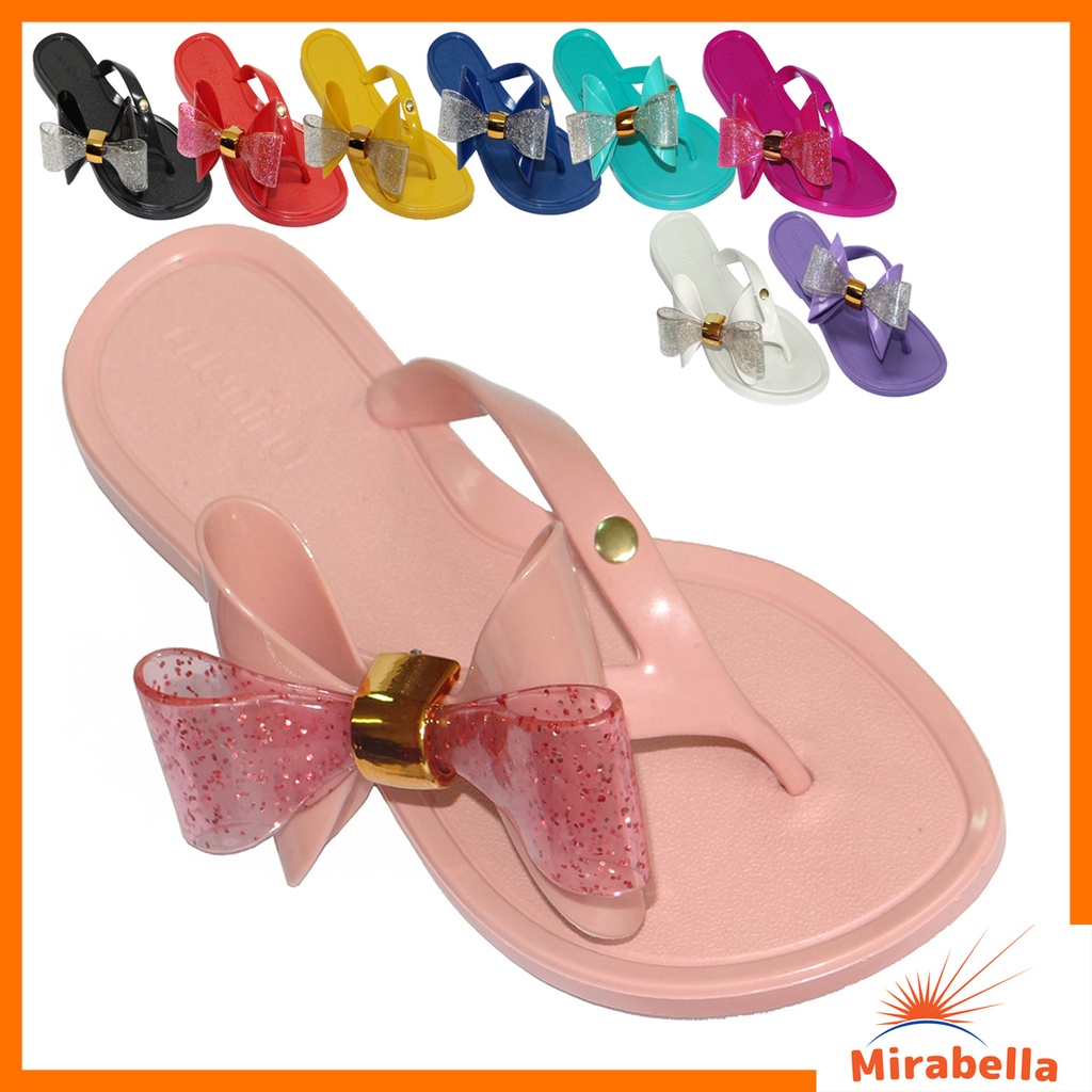 Chinelo INFANTIL Rasteirinha Sandália Feminino Laço Glitter Varejo