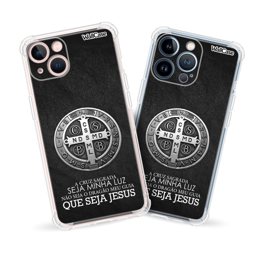 Capinha de Celular Dg98 Medalha de São Bento Para iPhone 6 7 8 11 12 13 14 15 16E 17 Se Xr Pro Max