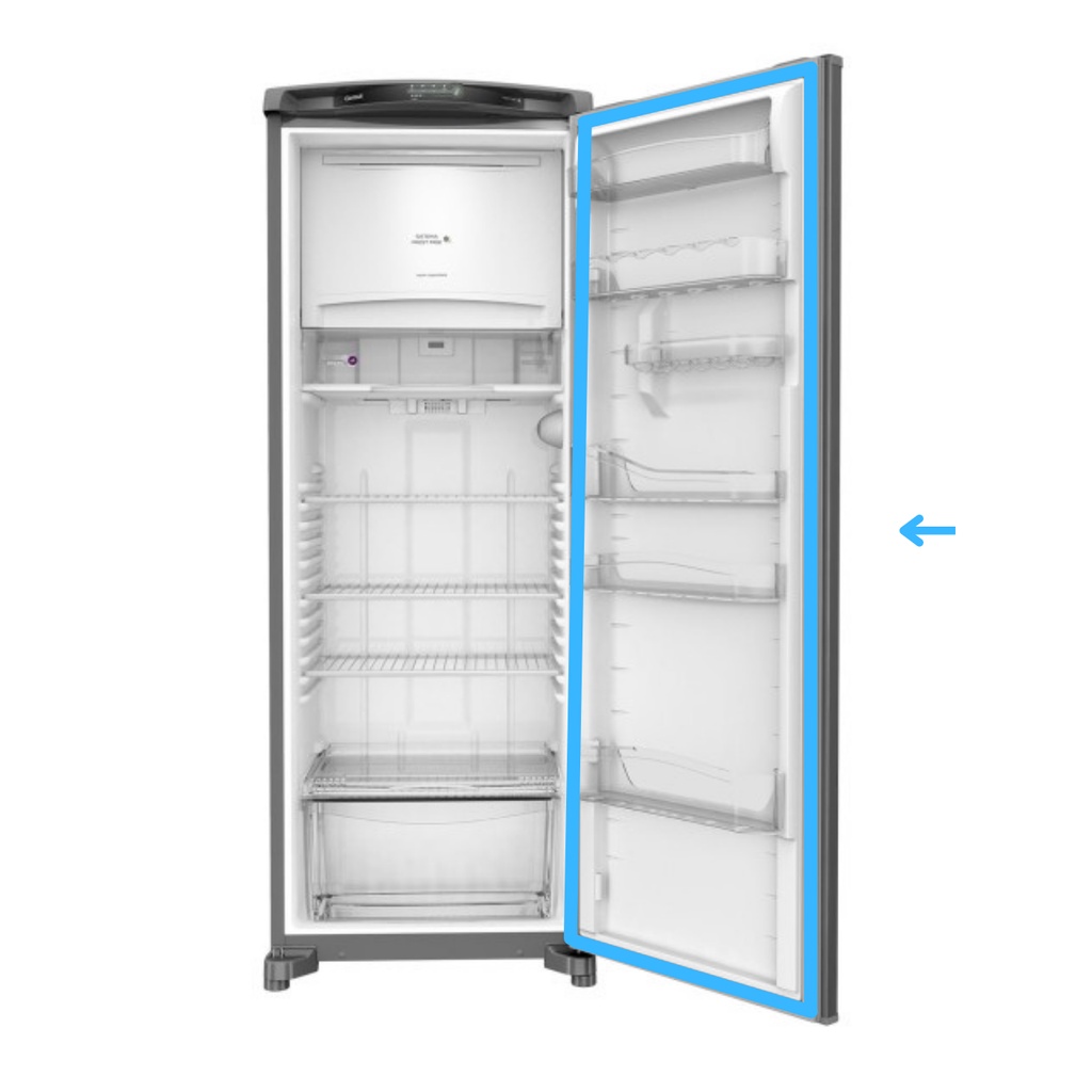 Borracha Freezer Metalfrio Vb43 / Vb46r /vb40r / Vb65r CINZA