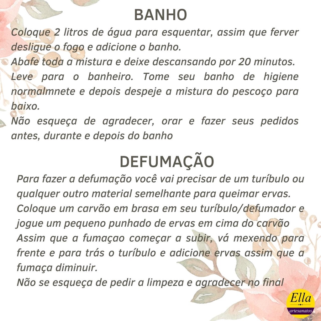 Banho de Ervas Colônia - Ajuda na Ansiedade.