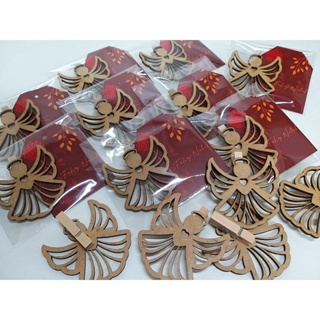 Lembrancinha Enfeites de Natal - Mini Pregadores Anjinhos - 10 unidades em Oferta na Shopee