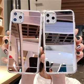 Capa Samsung Galaxy A22 A32 A52 A52S A72 A12 4G 5G S21 S20 Note 20 Plus Ultra FE S21 + S20 + Note20 + A02S M51 Espelho De Maquiagem TPU Flexível De Celular Simples Para Meninas Mulheres