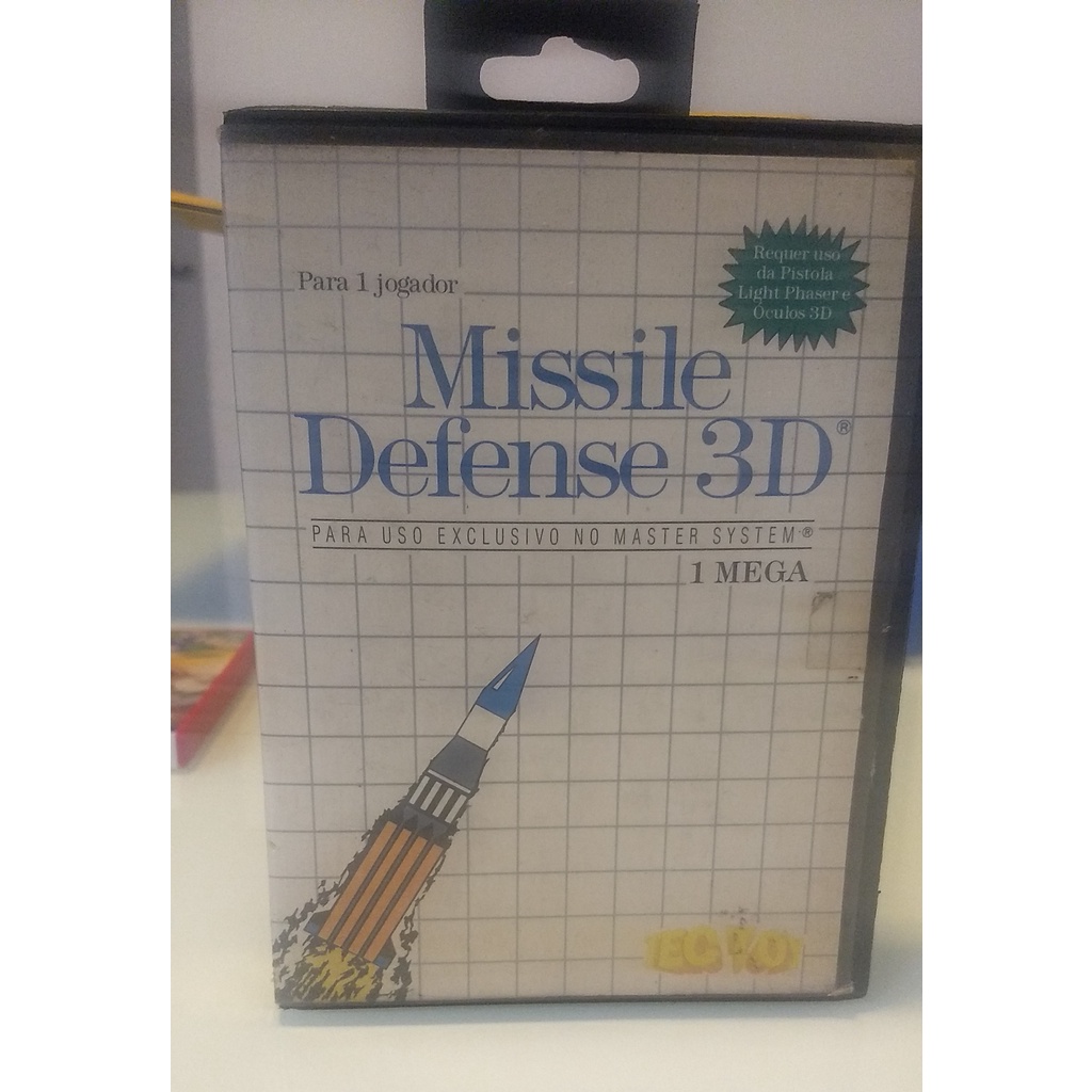 missile defense 3D - jogo original master system tec toy