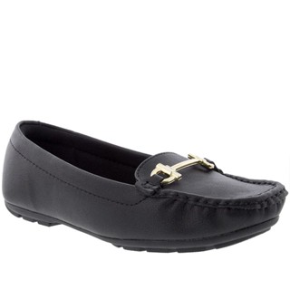 Mocassim Modare Ultraconforto Pespontos Fivela Preto