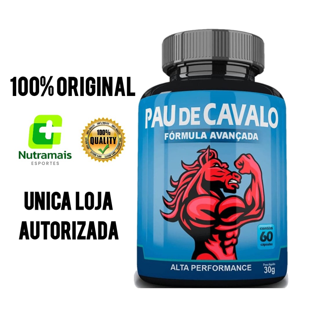 Pau de Cavalo 60 Caps Original Energia e Disposição - Corre Que Ta Baratinho