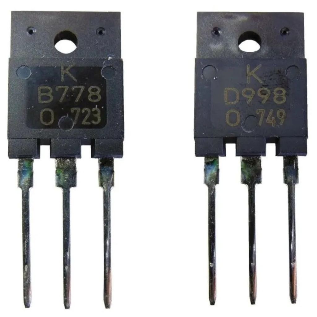 Transistor Par 2SB778 2SD998 (1 Par) B778 D998 Originais | Shopee Brasil