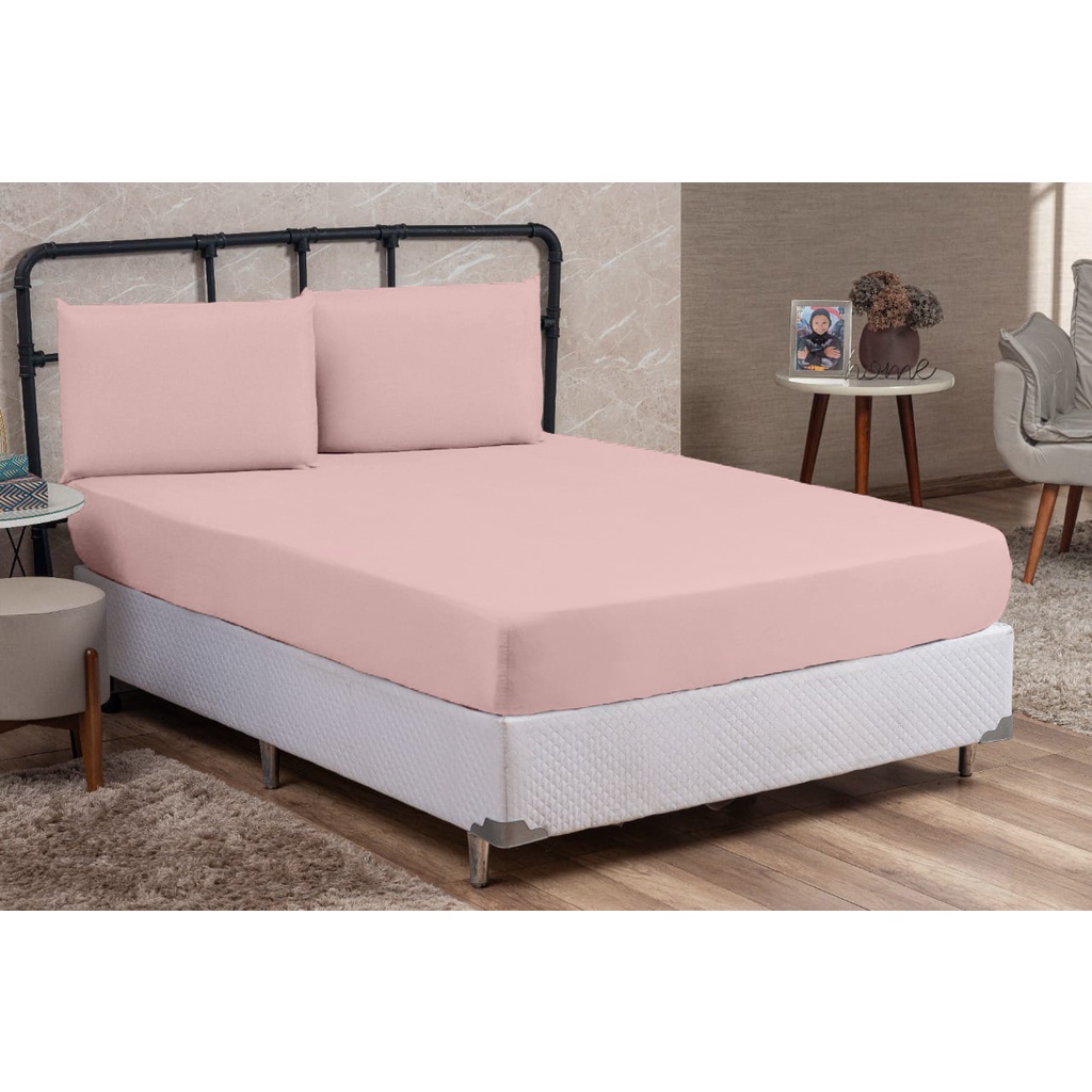 Jogo de Cama Solteiro 100% Algodão PERCAL 200 FIOS 02 Peças Tecido Grosso Muito Macio Cama Box Lindo