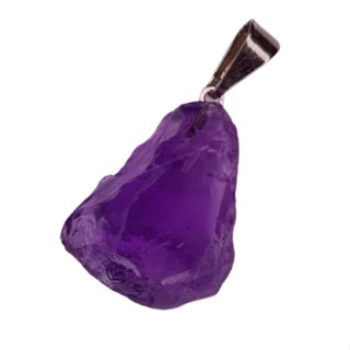 Pingente Ametista Pedra Natural Bruta Cristal em Oferta na Shopee