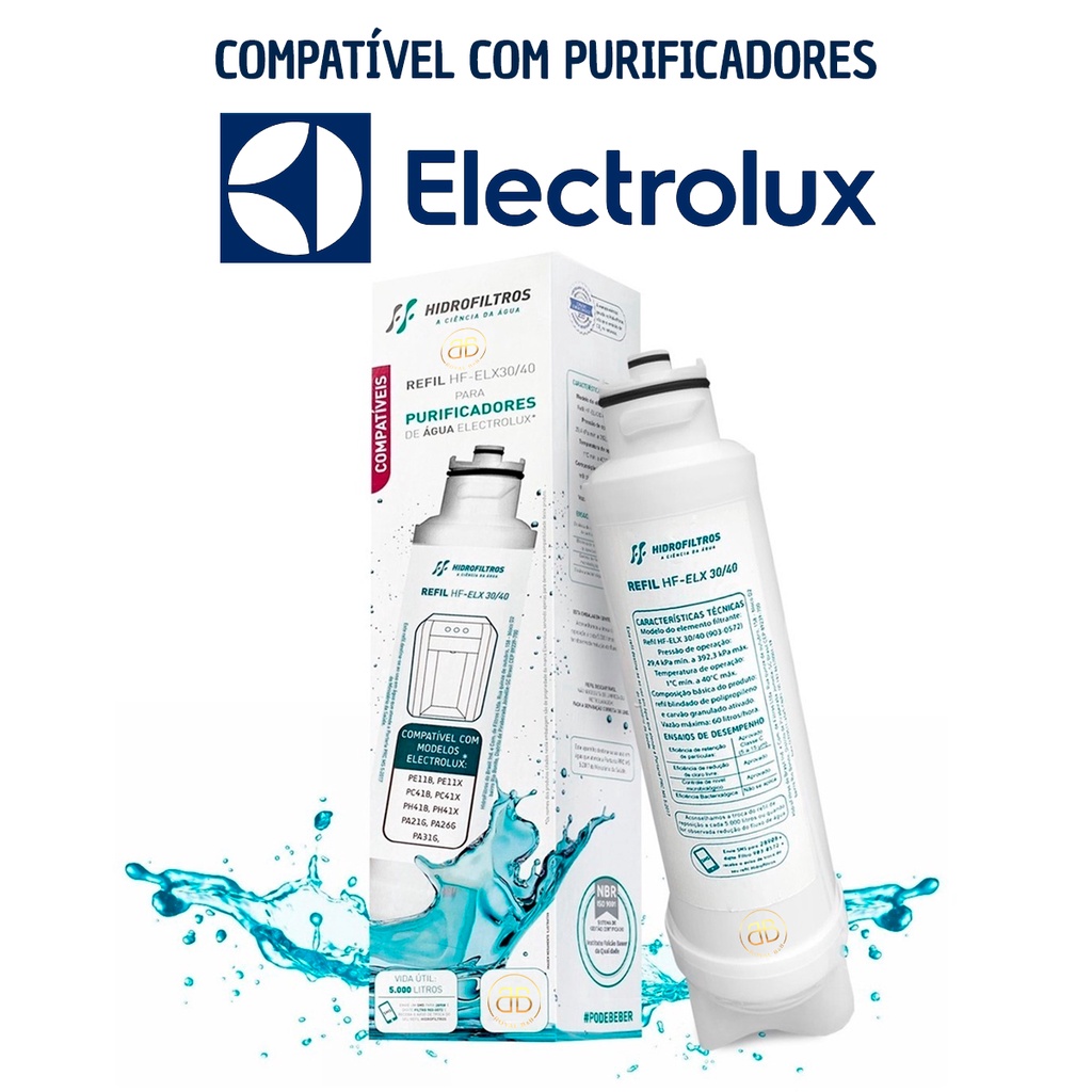 Refil Pe11b Pe11x Filtro Electrolux Linha Pe Pe11 Pappca40