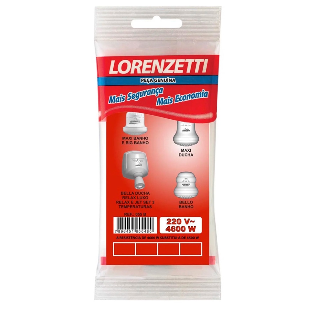 Resistencia Original Ducha Chuveiro Lorenzetti Maxi Ducha Bello Banho Torneira Versátil Genuína Banheiro 220v 4600w