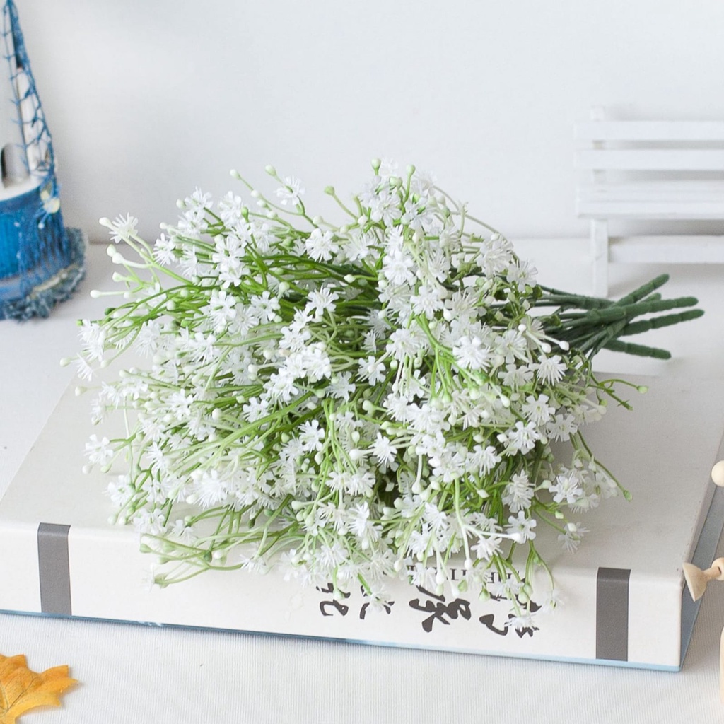 Buquê de Mosquitinho/Sempre Viva artificial com 5 galhos FL730/FL-6726