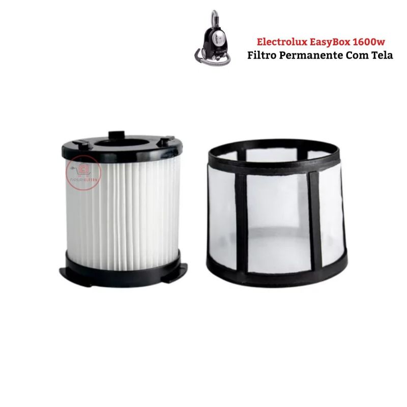 Filtro Hepa Permanente Com Tela para Aspirador de Pó Electrolux EasyBox 1600w ( Antigo )