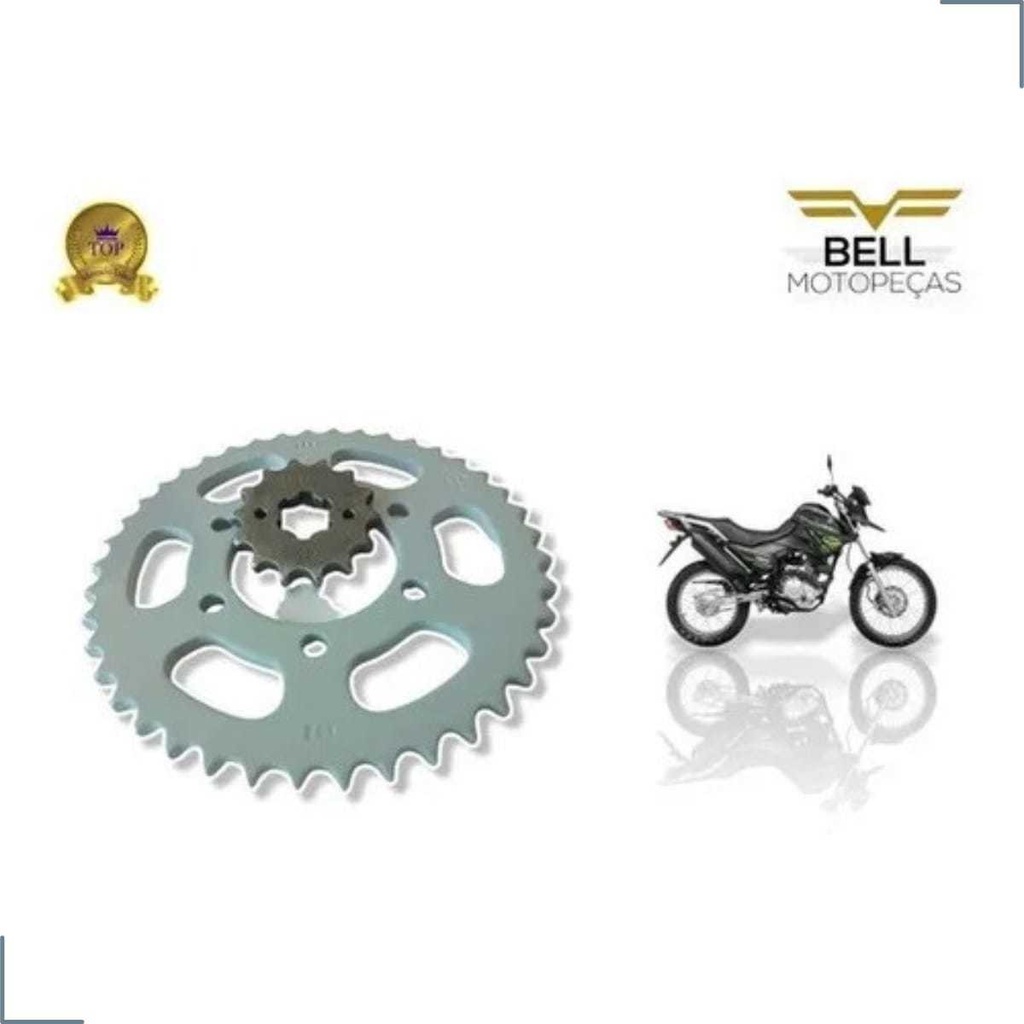 Kit De Transmissão Relação Para Moto Yamaha Xtz 150 Crosser