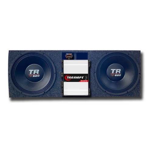 CAIXA 2 ALTO FALANTE TRITON TR 620 4 OHMS DUTO RÉGUA VERTICAL + MÓDULO TARAMPS SOM AUTOMOTIVO em Oferta na Shopee