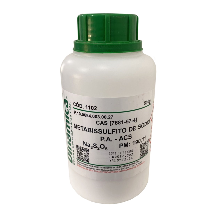 METABISSULFITO DE SODIO PA ACS 500g