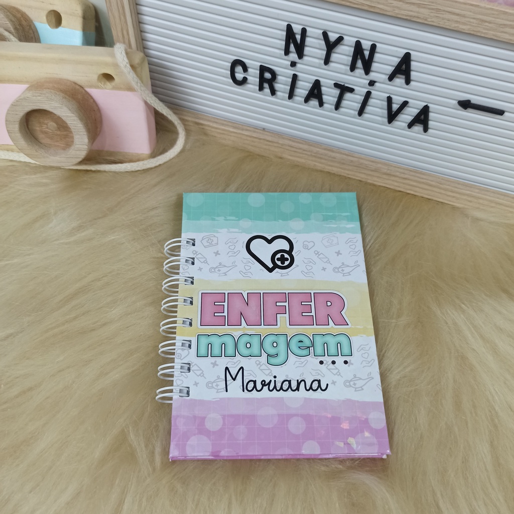 Manual de Bolso Enfermagem Caderno Caderneta Resumo Para Enfermagem 10x15cm cabe no bolso jaleco