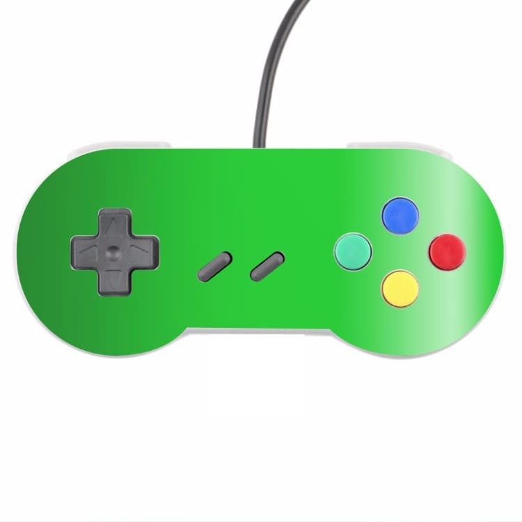 Skin Controle Snes Adesivo Nintendo Skin Pelicula Protetora Brilho Cor Verde