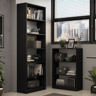 Kit Madesa Estante Livreiro 6908 + Estante Livreiro 6907 - Preto em Oferta na Shopee