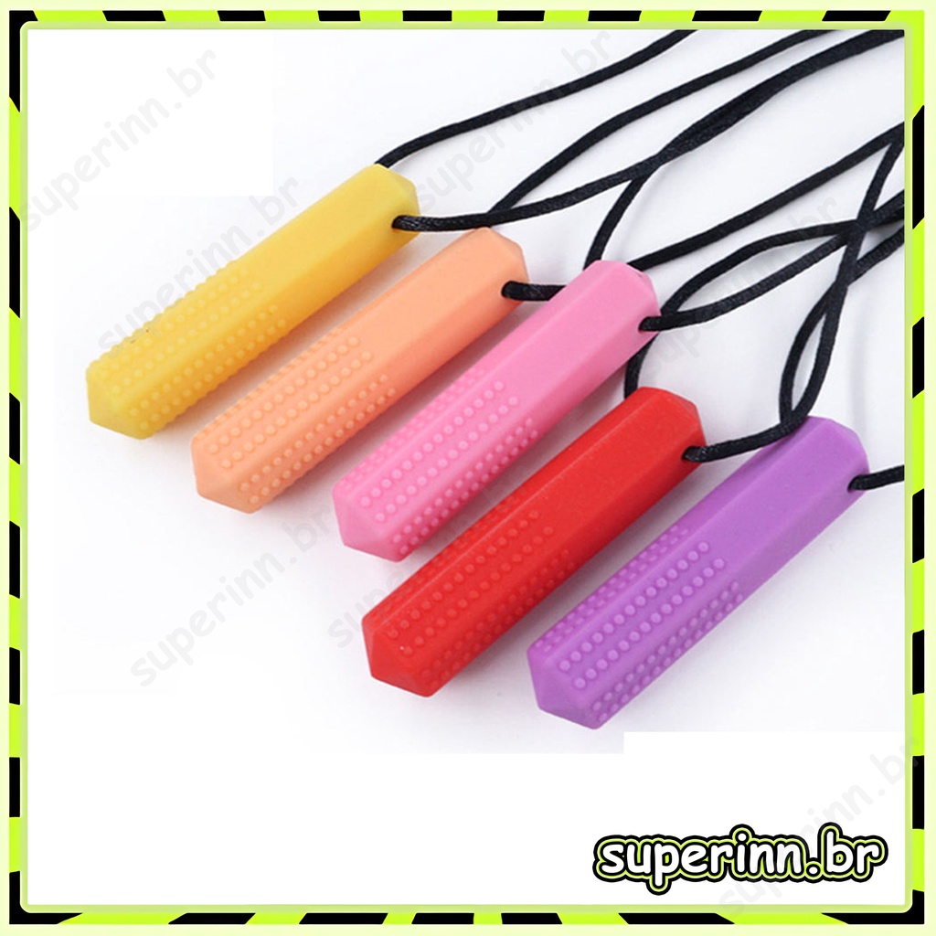 Sensory Crayon Mordedor Colar /Autismo Sensory Ferramentas De Mastigar Terapia Crianças Brinquedos Chewy